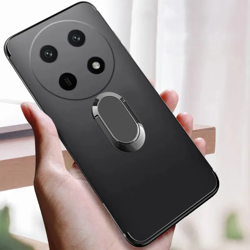 Skinlee Phone Case For Honor X9E Pro 5G X9D X9C Adsorbable Ring Ultra-Thin Silicone Soft Cover For Honor X9E Pro 5G X9D X9C Case
