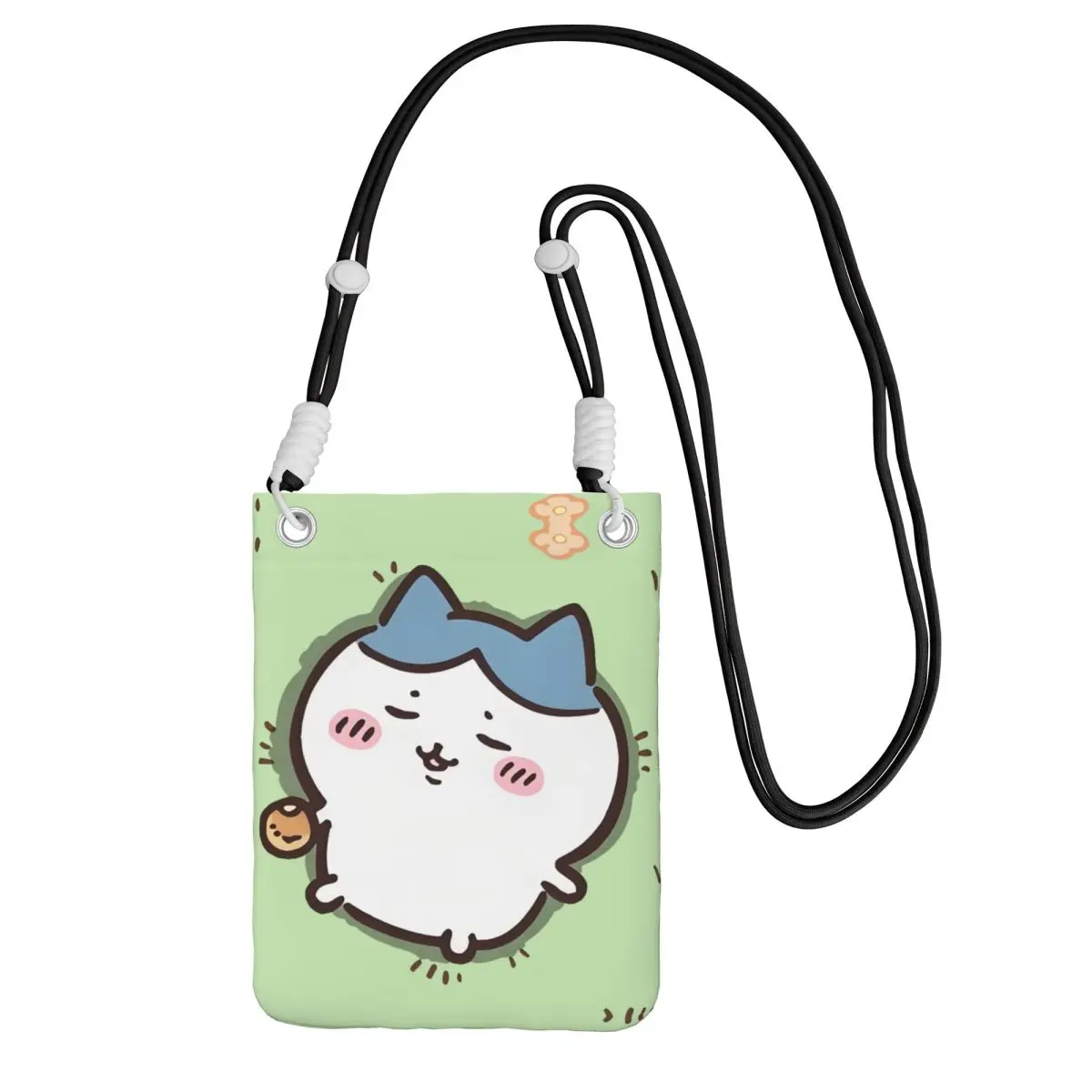 

Custom Chiikawa Carry A Mobile Phone Bag Diagonally Women Men Casual Cute Hamster Mobile Phone Bag Traveling Phone Money Pouch