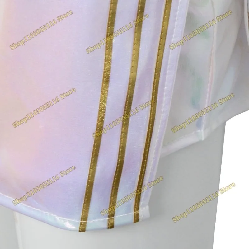 Kpop Demon Hunter คอสเพลย์ชุดวิกผมฮันทริกซ์ มิราสีขาวชุดเกาหลีซุปเปอร์สตาร์ไอดอลชุดฮาโลวีนคาร์นิวัล