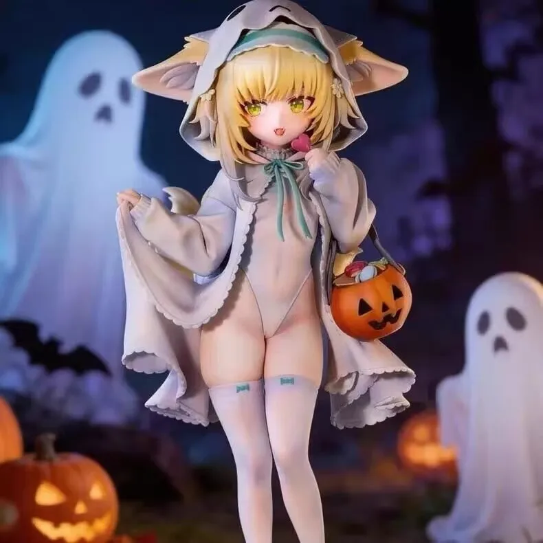 Suzuran Anime Figure Halloween Cute Fox Girl Pvc Model Desktop Ornament Premium Collectible Art Toy Decoration Adult Gift