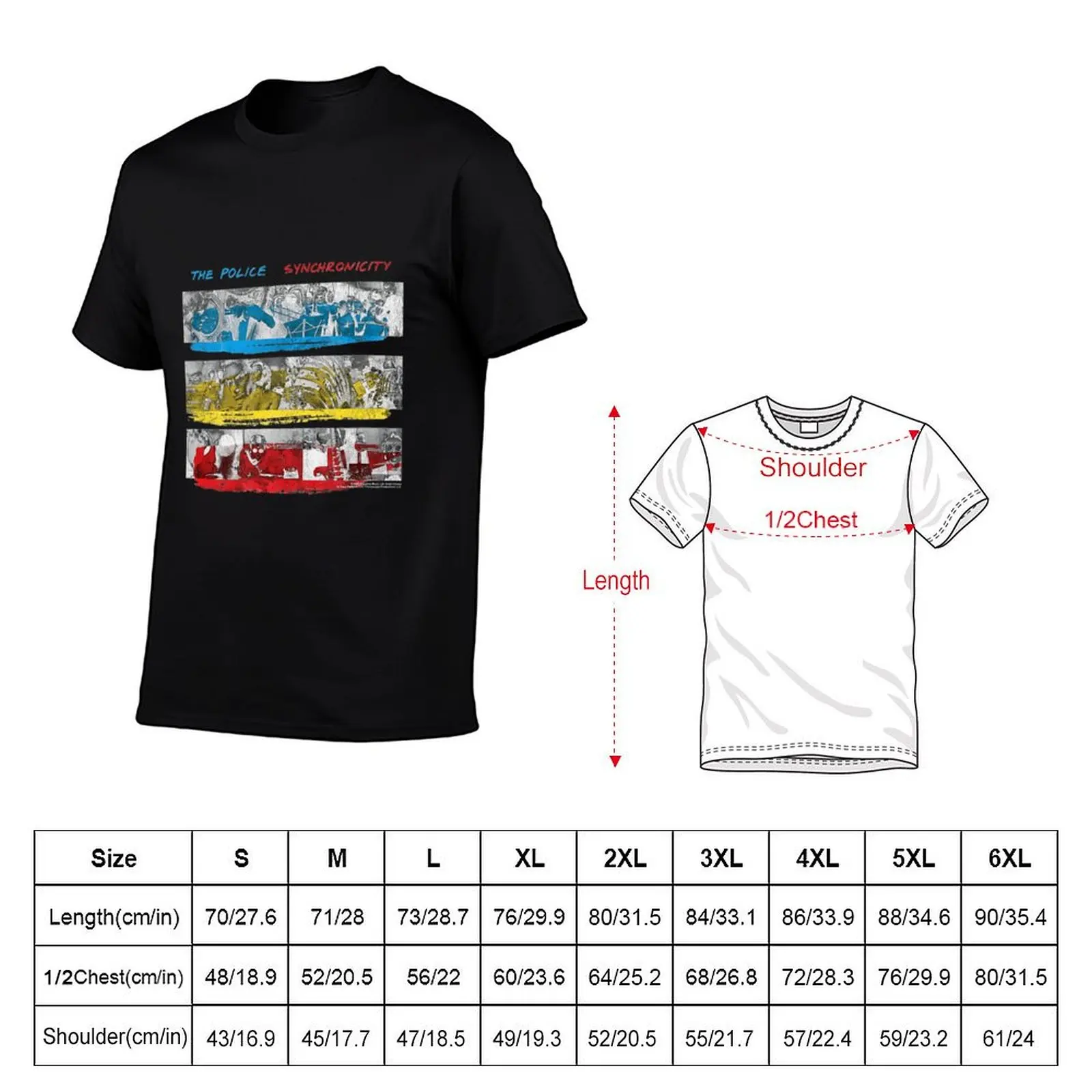 The Police Syncronicity T-Shirt Casual Fashion Print Tee Top