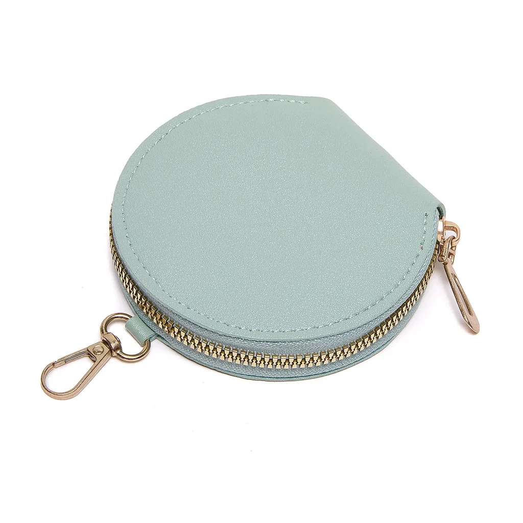 Earphones Pouch Elegant Round Mini Coin Purse Mini Storage Pouch Round Small Pouch For Crossbody Bag Coin Storage Commuting