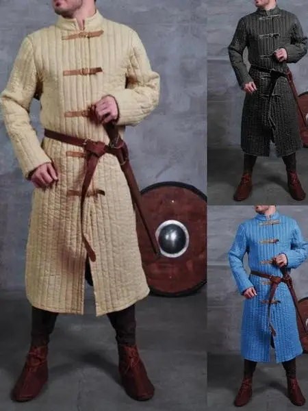 

Мужское ретро средневековое ролевое пальто-джат на Хэллоуин, костюм в стиле панк без пояса, длинное зимнее модное облегающее однотонное пальто