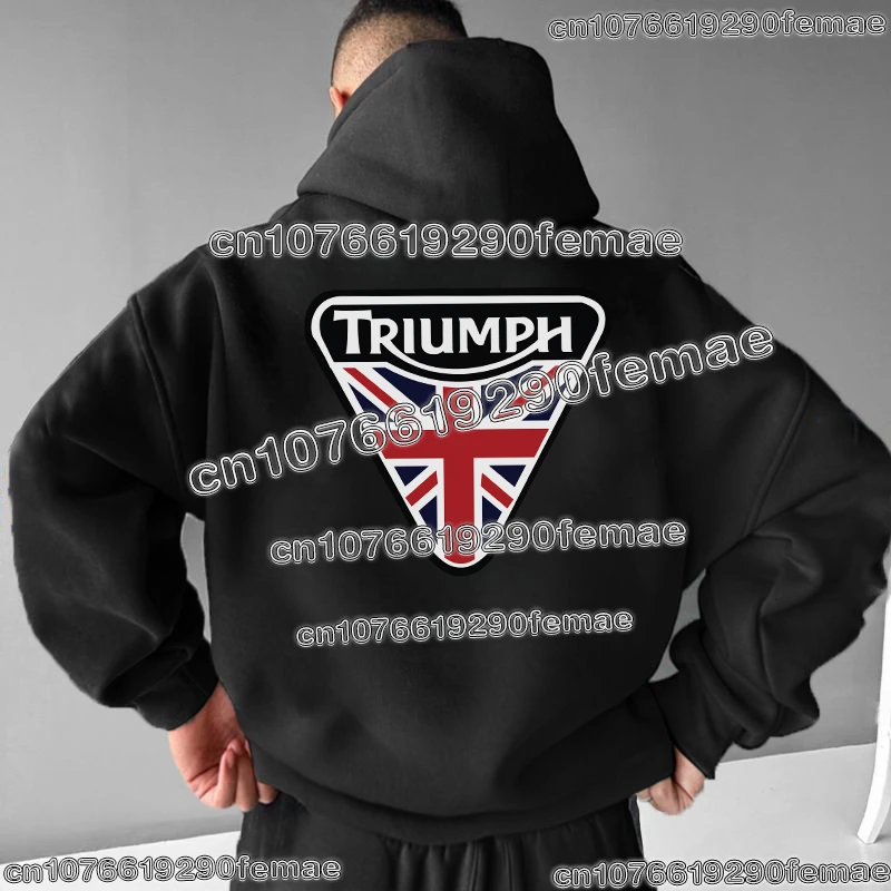 حار بيع انتصار الرجال هوديي الأزياء دراجة نارية مروحة مقنعين البلوز الشارع الشهير عارضة اليومية أعلى لشتاء الخريف الربيع #5