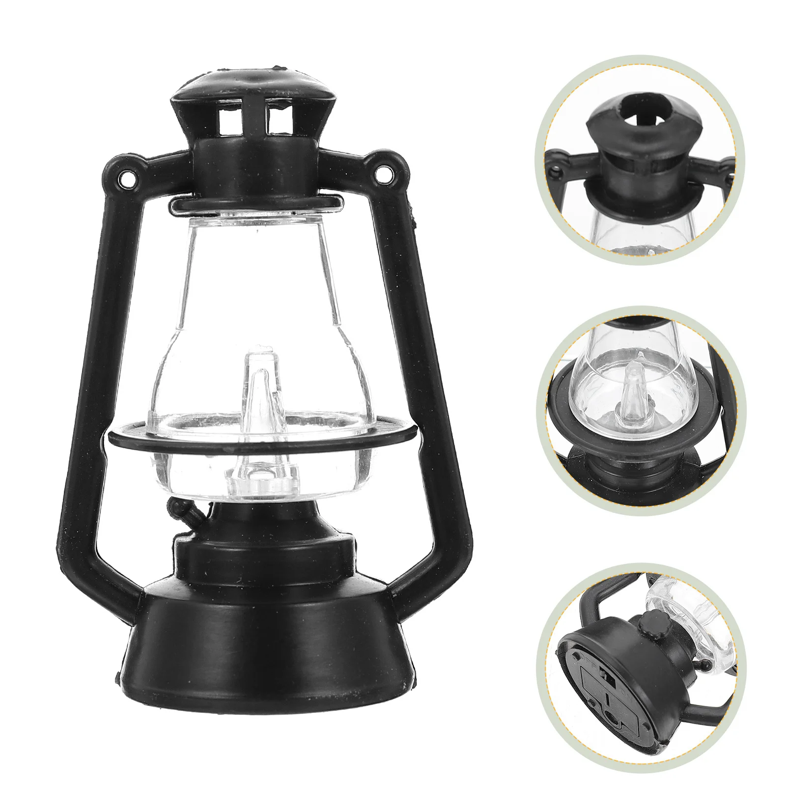 6 قطع مصباح محاكاة بتصميم ريترو جميل مثالي لزينة شجرة عيد الميلاد والإضاءة الداخلية والخارجية #5