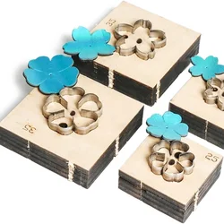 Petal Manual DIY Leatherwear Convenient Leather Edge Punching Cutting Die Mold Shape Hanging Decorations Manual Craft Collection