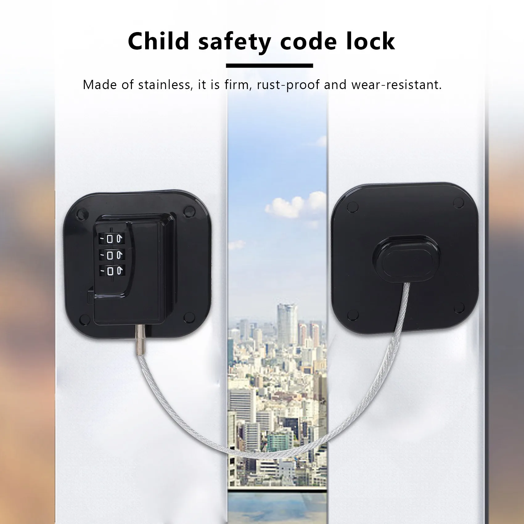 

Refrigerator Lock, Mini Fridge Lock With Password Child Safety Cabinet Locks For Freezer Door Cabinet File 2 Pack