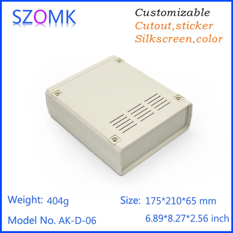 1Piece 175*210*65mm plastic enclosure electronic instrument housing szomk desktop plastic box for electronics device enclosure