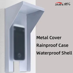 Metal Rainproof Cover Access Control Keypad Waterproof Case Rain Protector Protection Doorbell Button Card Reader Sun Shell