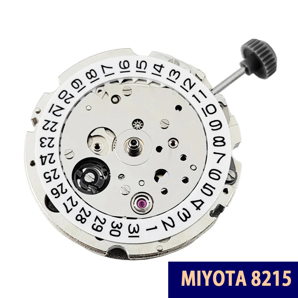 New Black Technology Miyota 8215 Watch Movement Automatic Mechanical 21 Jewels Date Window Repair Tool Parts Replacement Watch A