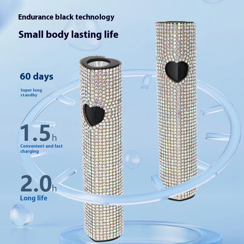 Ręczny metalowy reflektor do manicure z jednym słowem, nieczarna ręczna akumulatorowa lampa do fototerapii, szybkoschnąca lampa do paznokci