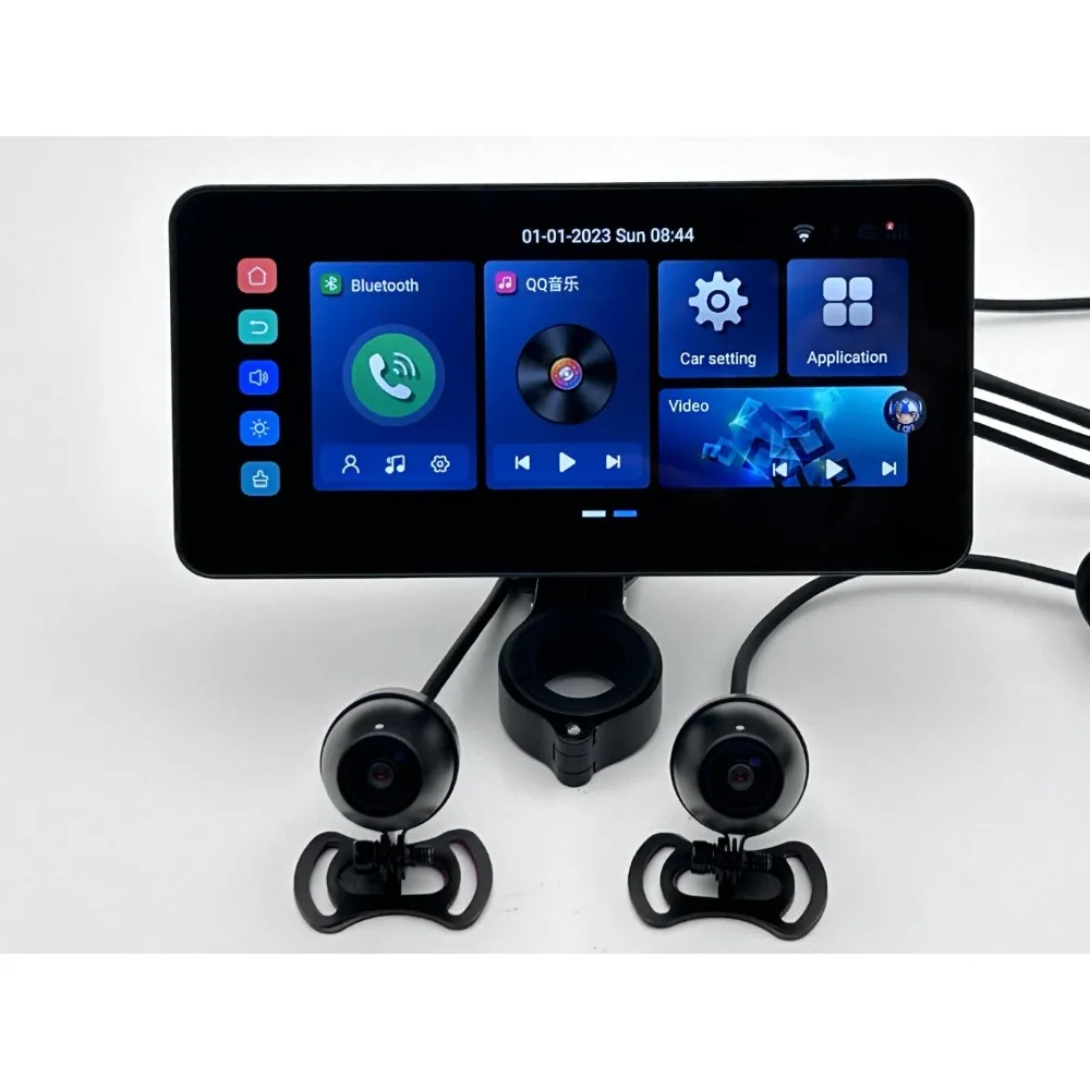 IP67 Waterproof Motorcycle Camera Dual Mode Tire Monitor Smartphone Control Motorbike Camera 1080P Camera on-Dash Cameras