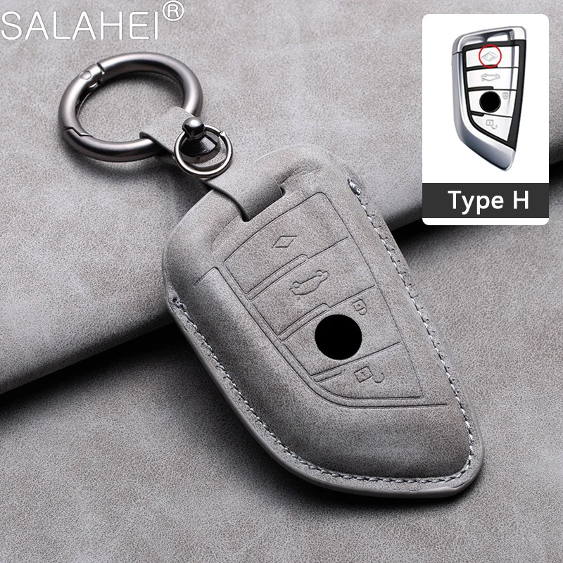 Hot Sheepskin Car Key Case Cover for BMW X1 X3 X4 X5 F15 X6 F16 G30 7 Series G11 F48 F39 520 525 G20 118i 218i 320i Accessories
