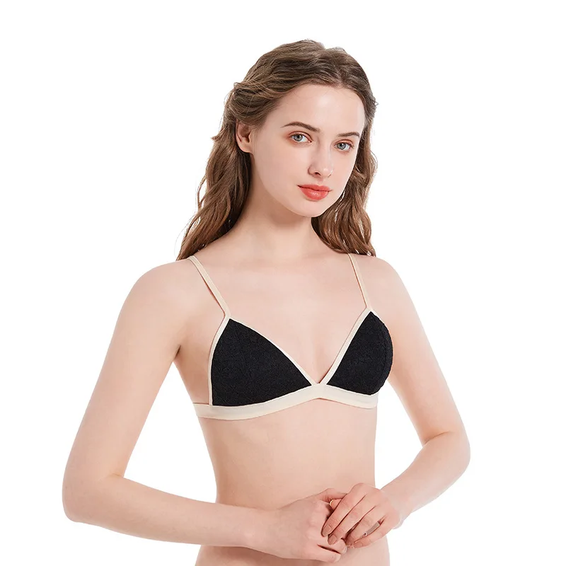 European and American Lace Sexy Lingerie Women's Thin Wireless Bra Adjusting Bra