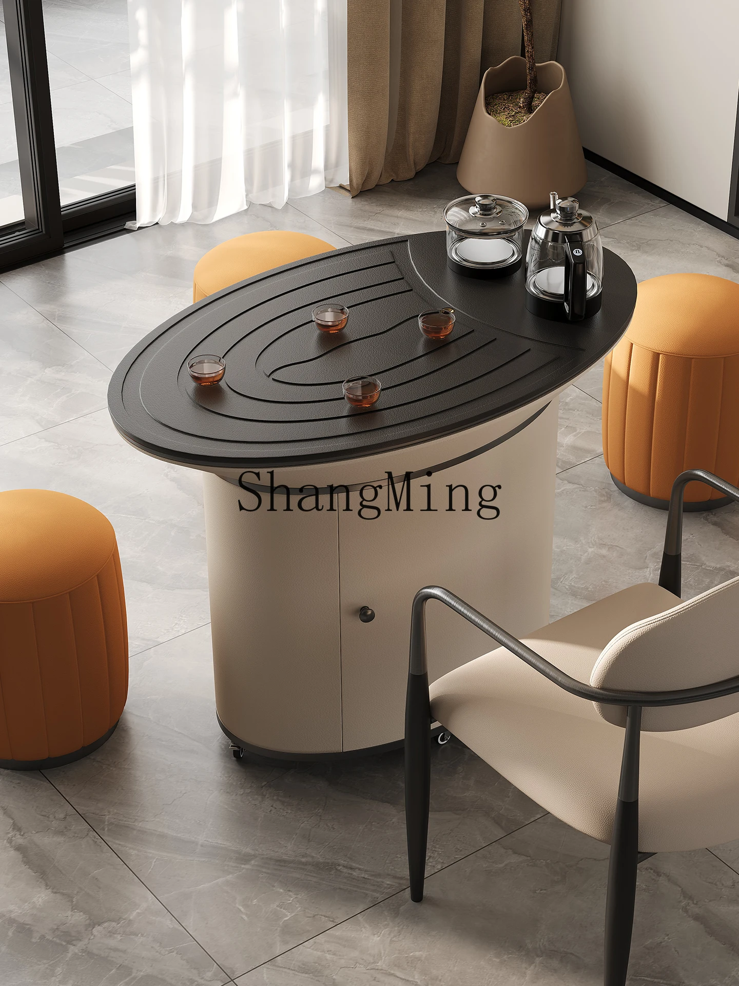 

CL movable household balcony and chair combination Wujinshi kettle integrated cabinet