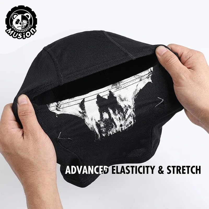 Musion Balaclava Blackout Mütze Totenkopf-Party-Stil Sonnenschutz Atmungsaktive Camping Outdoor-Mütze – Detail 3