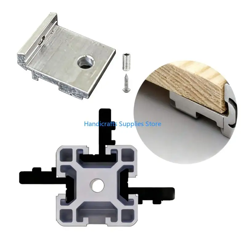 R1WA Easy Installation Aluminum Panel Brackets For Workbenches And Display Rack Building