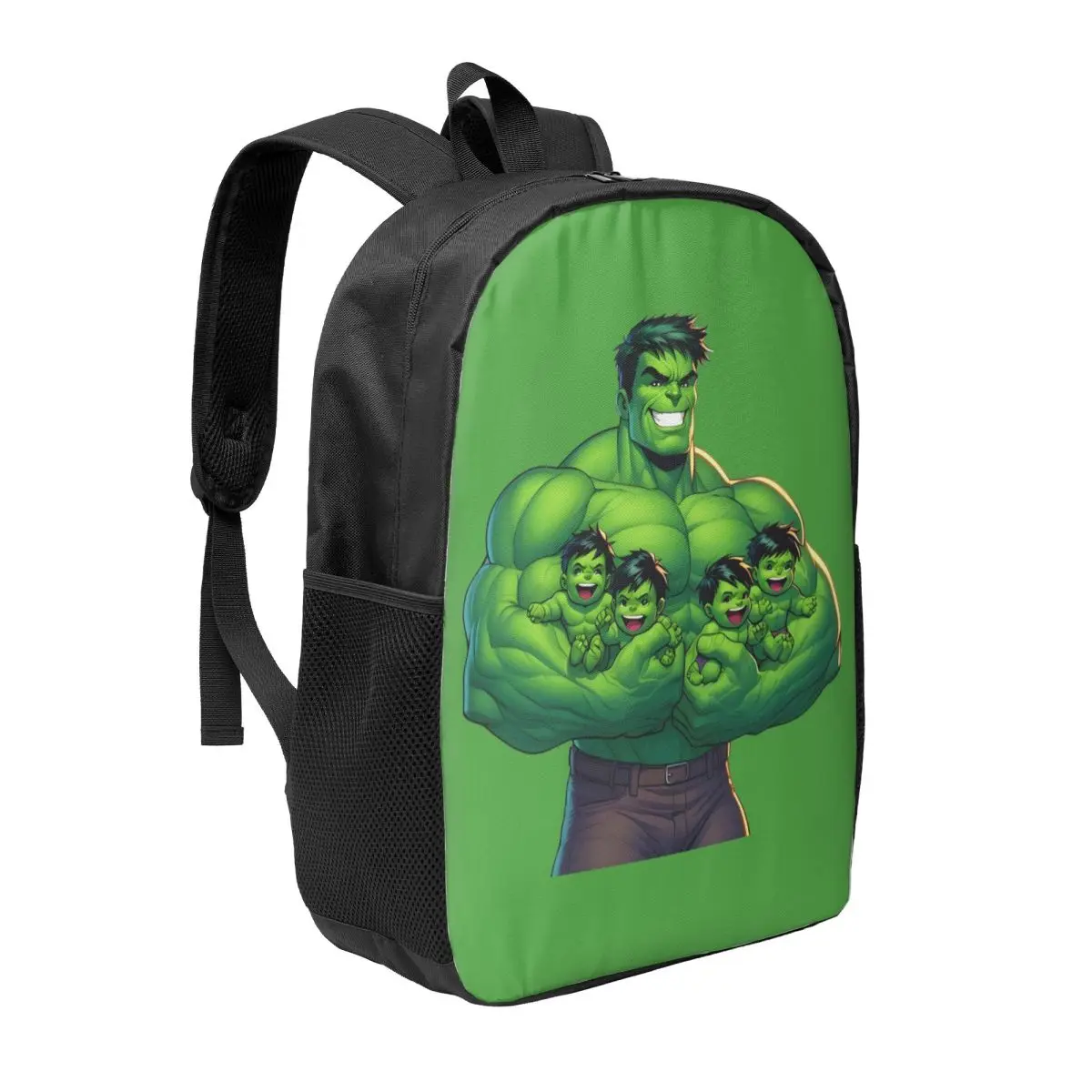 Custom Hulk Cartoon Backpack for Men Women School College Student Bookbag Fits 15 Inch Laptop Bags