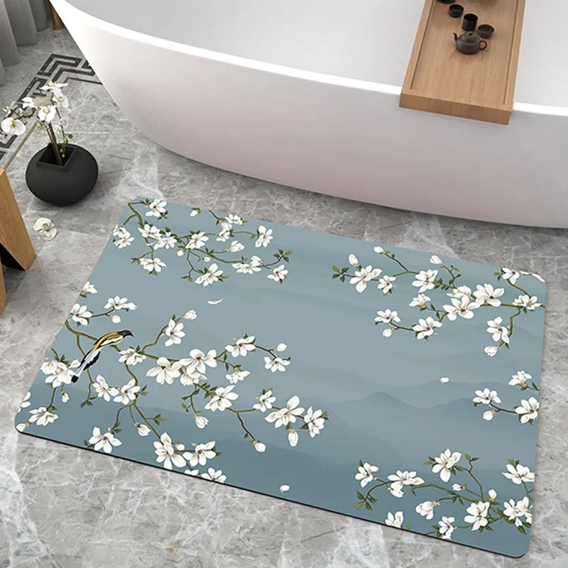 Home decoration Chinese style floor mats bathroom door absorbent floor mats house bedroom kitchen printed carpet