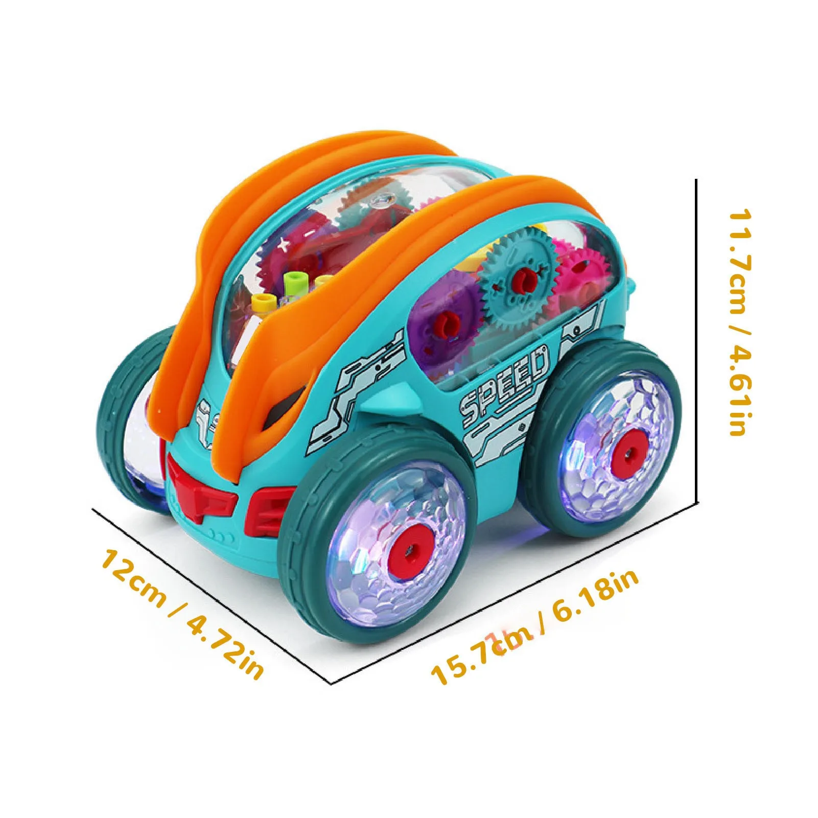 Kids Electric Stunt Car 360 Degree Flip Rotating Stunt Car Toy with Light and Music