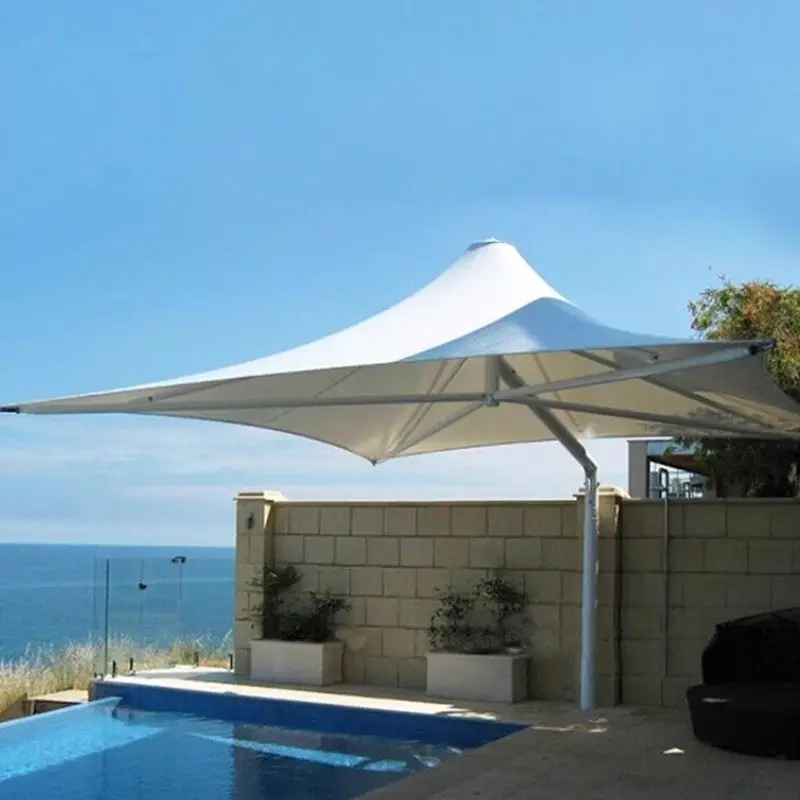 Landscape Umbrella Canopies: Tensioned Membrane Umbrellas, Park/scenic Spot Square Sun/rain Shelters, Outdoor Pavilion Awnings