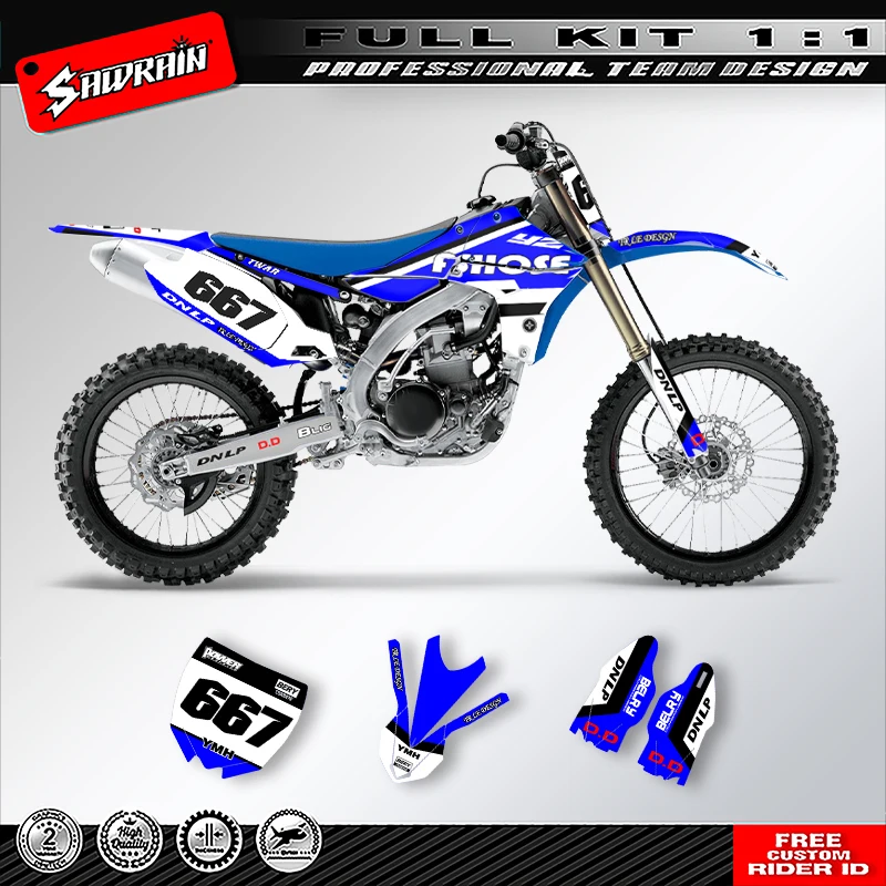 

Sawrain Motorcycle Sticker Custom Team Graphics Decals Kit For YAMAHA YZF450 2010 2011 2012 2013 002