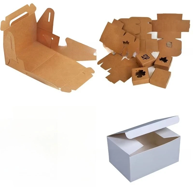 ماكينة صنع كرتون الورق المقوى الأوتوماتيكية ذات التحكم العددي، عينة صندوق كرتوني عالية السرعة، ماكينة قطع متعددة الوظائف #5