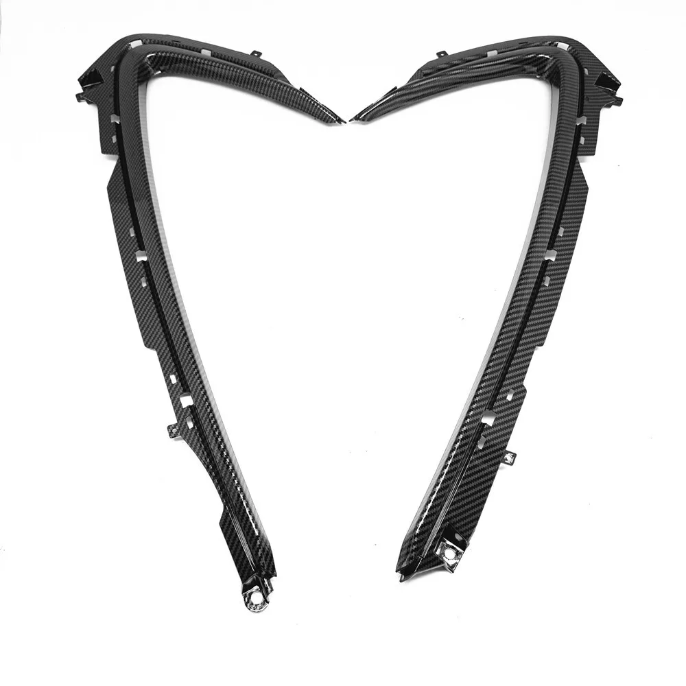 Carbon Fiber Pattern Side Vents Fairing Stripes ABS Border strip For Suzuki GSX1300R Hayabusa 2021-2024 Large border strip