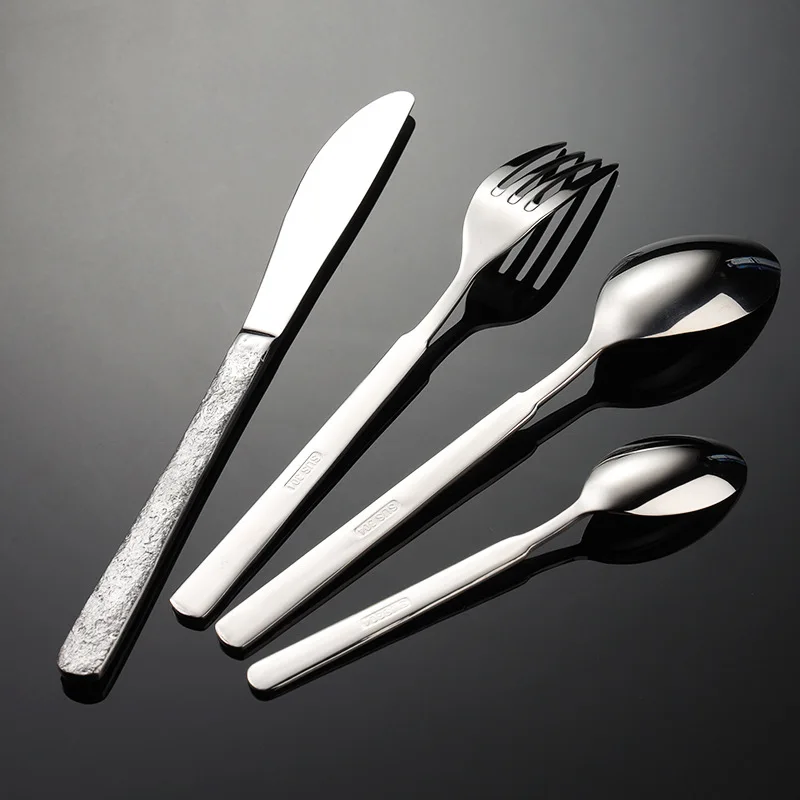 Luxury Stainless Steel Cutlery Sets Marble Handle Full Fork Spoon Knife Table Service Dinnerware Tableware Kitchen Supply