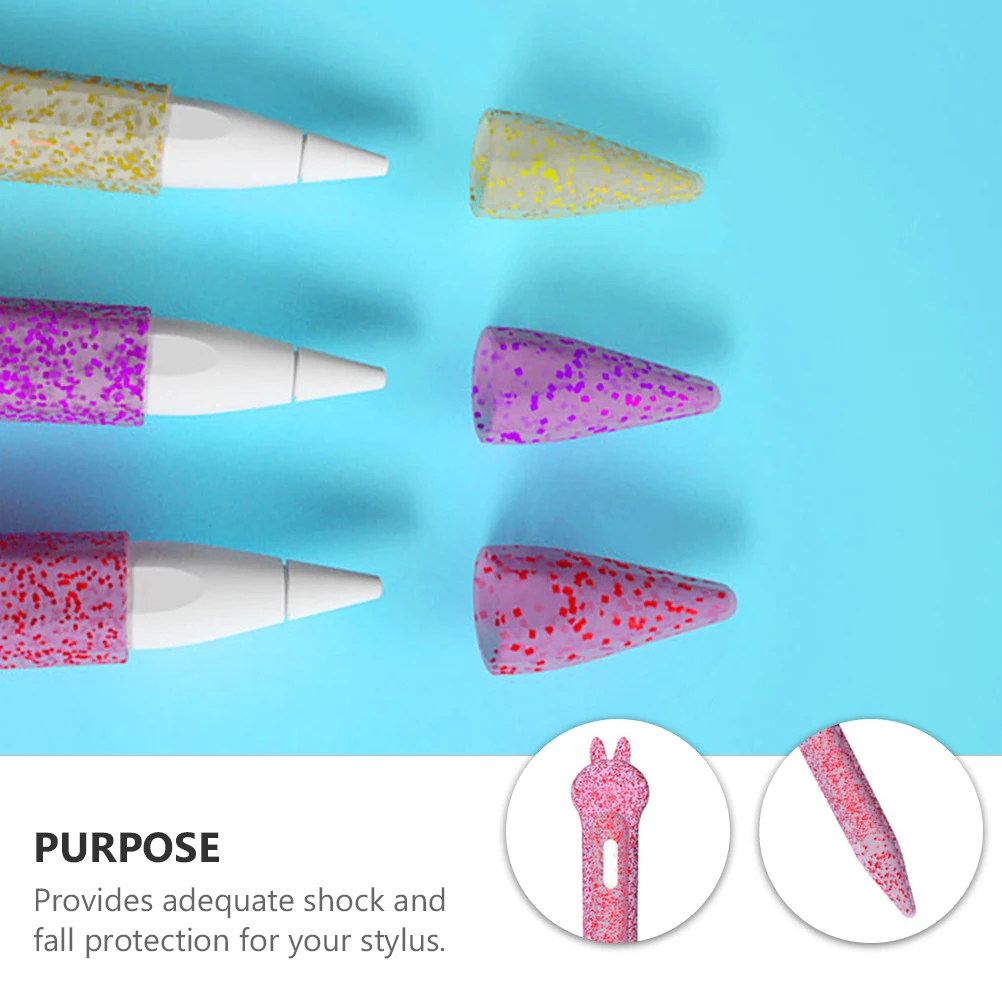 

Anti-fall Pen Cover Pencil Sleeve Stylus Case Carrot Pocket Skin Holder