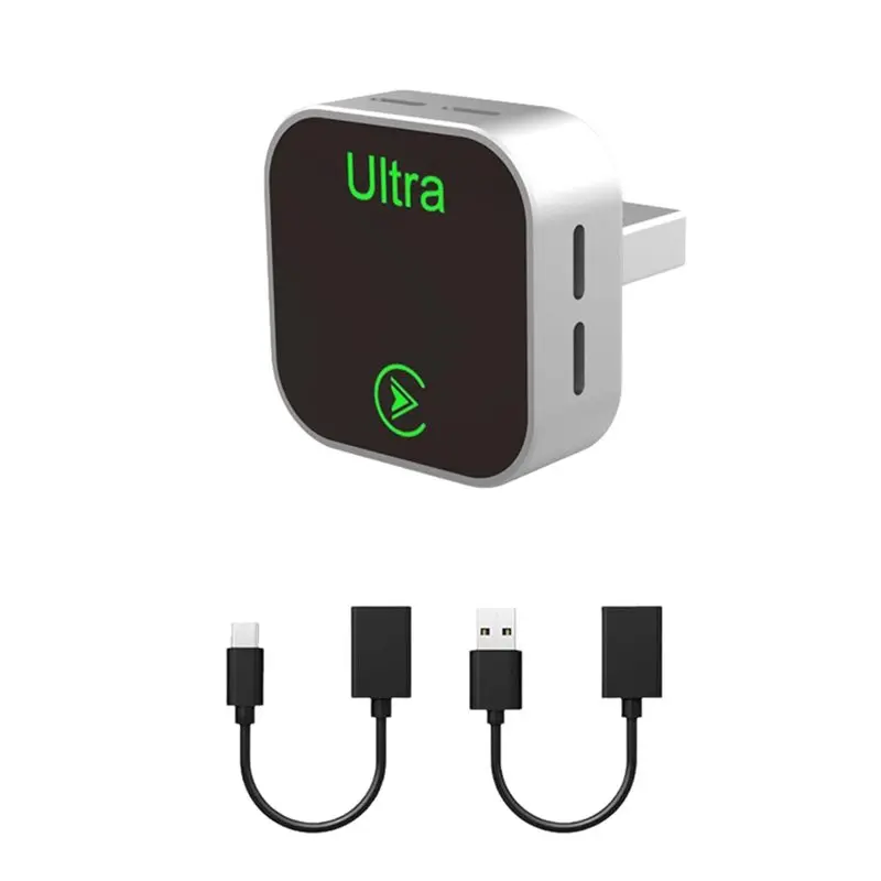 

Y43A-K15 2-в-1 беспроводной USB-адаптер для CarPlay и Android Auto, преобразующий проводное подключение в беспроводное.