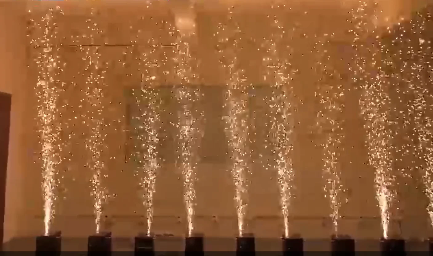The latest 650-watt touchable cold spring firework device, suitable for DJ, wedding and stage performances, cold spark generator