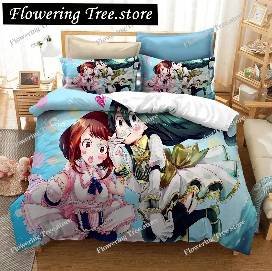 Japan Anime My Hero Academia 3D Printed Bedding Set Duvet Covers Pillowcases Comforter Bedding Set Bedclothes