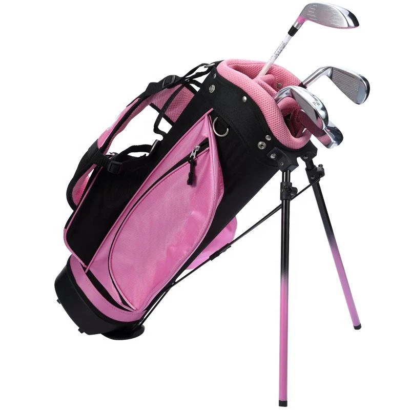 Golf Clubs Complete Set Junior 5 Piece Pink Complete Golf Club Sets for Kids