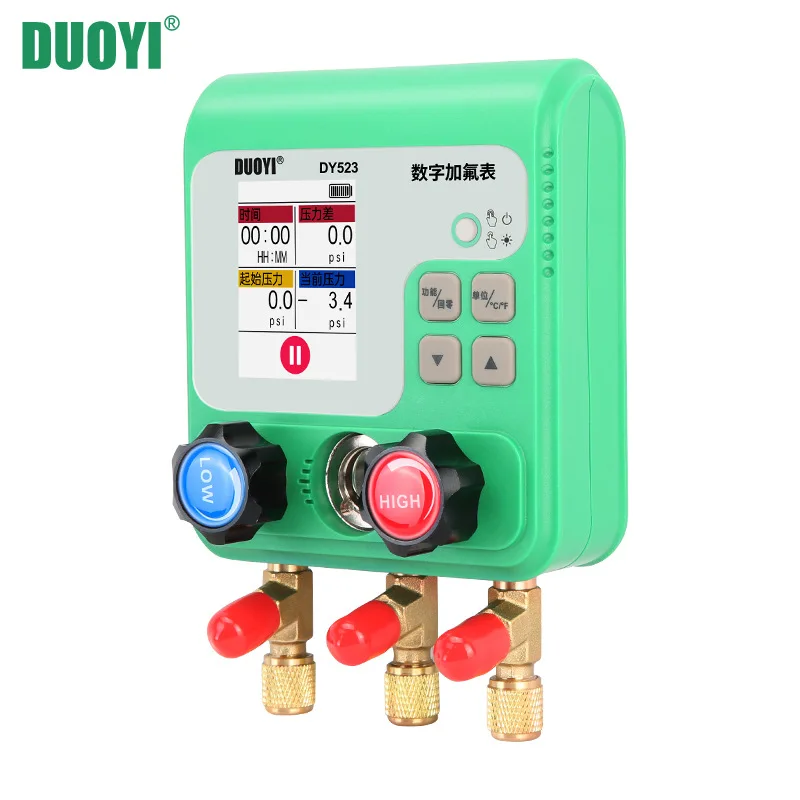 

Digital Manifold Gauge Refrigeration Digital Vacuum Pressure Manifold Tester Air Conditioning Temperature Tester Valves Tool