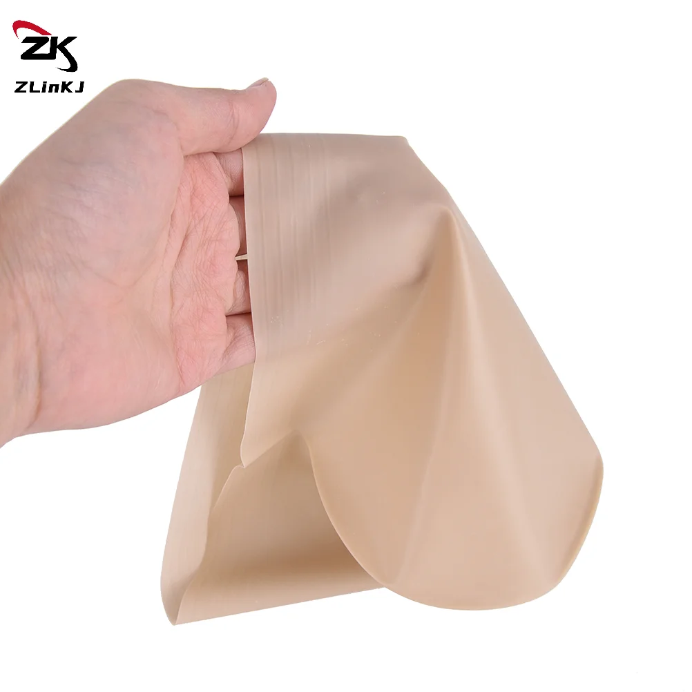 (ZYDD01) 1PCS Fake Latex Flesh Skin Unisex Bald Head Wig Cap Rubber Skinhead Costume Prank