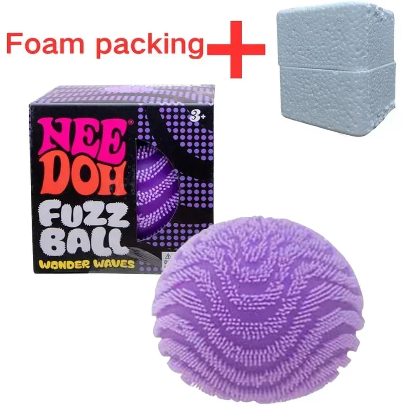 NeeDoh Fuzz Ball – Stressabbau-Spielzeug, Deko-Objekt für den Schreibtisch, weicher, dehnbarer Ball – ein lustiges Geschenk für Erwachsene und Kinder, um Stress und Angst abzubauen. – Detail 15