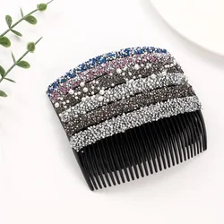 Crystal Insert Combs Clips Broken Hair Fixed Clips Organizer Back Head Korean Hair Accessories Women Girls Hair Clip Bangs Comb