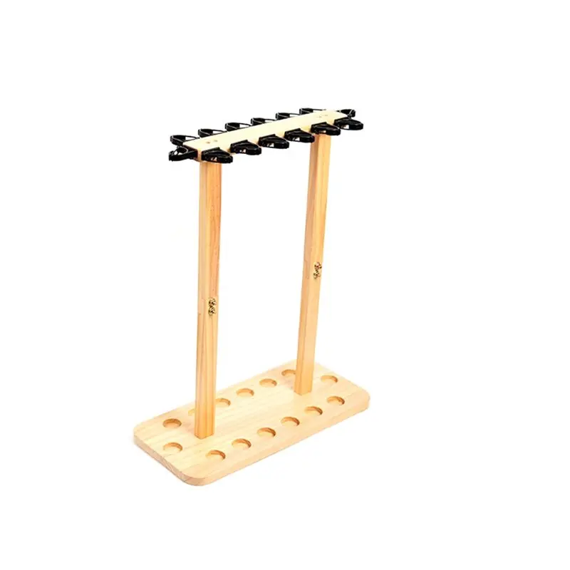 

Напольная подставка-органайзер для удочек из массива дерева B48B-14-Slot, вертикальная стойка для хранения удочек для дома, гаража, дачи, лодки