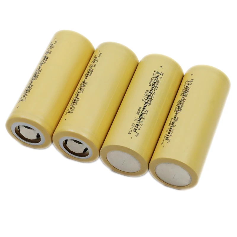 50 قطعة بطارية ليثيوم أيون 26650 3.7 فولت 5000 مللي أمبير سعة كبيرة لعبة الطاقة بدون طيار مروحة وأدوات كهربائية أخرى
