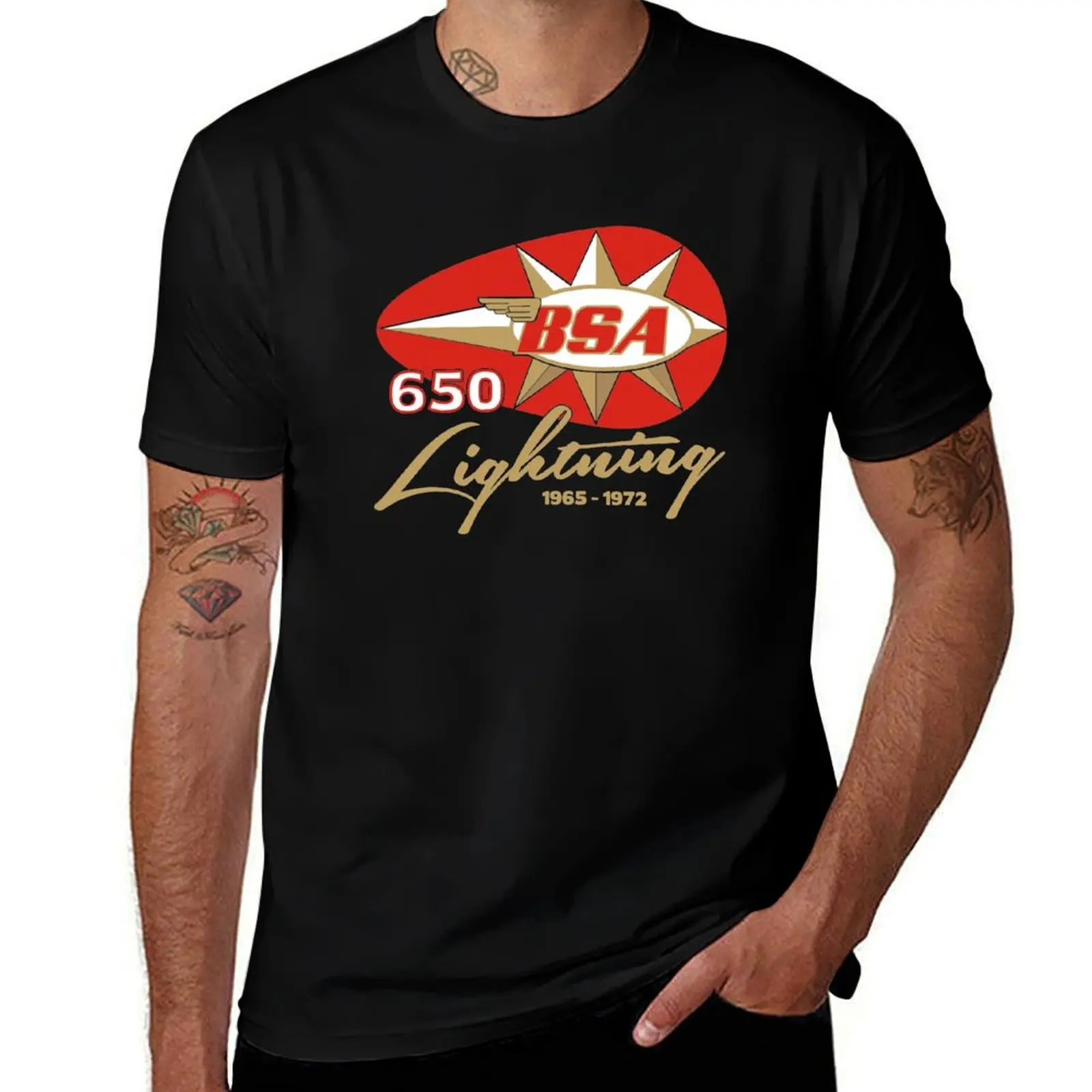 

BSA Lightning 650 motorcycle T-Shirt anime cheap stuff funny gifts basketball graphic tees luxury clothes men