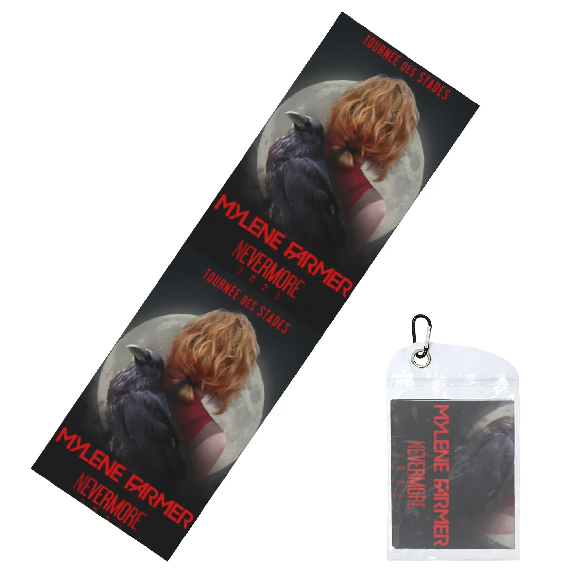 Mylene Farmer French Singer Actor Cold Exercise Towel   Super Soft Breathable Instant Cooling Towel Swimming Towels