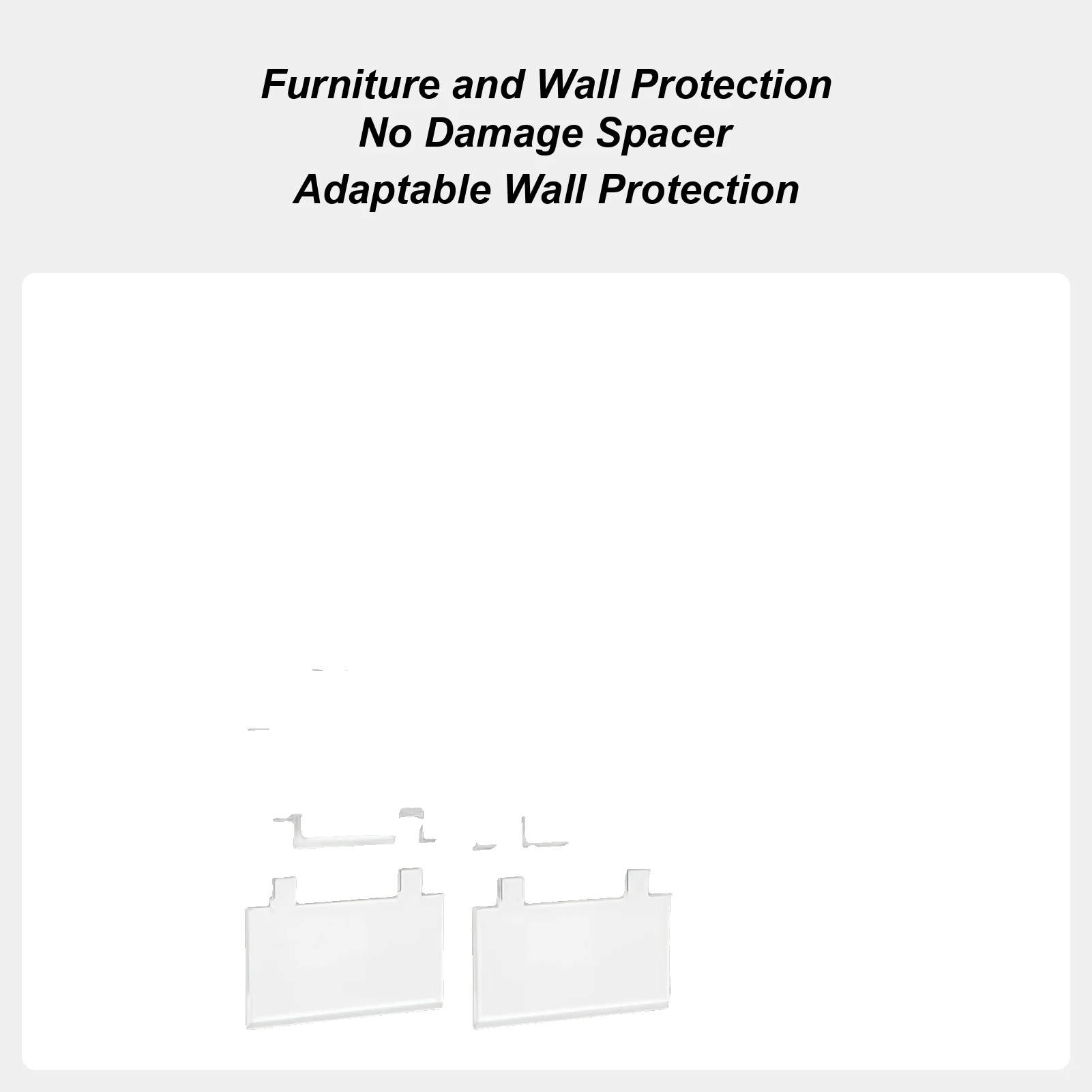 

Защитные настенные накладки для мебели, 2 шт., предотвращающие скольжение блокатора, акриловая настенная прокладка для мебели, кресло-стол, деревянный пол