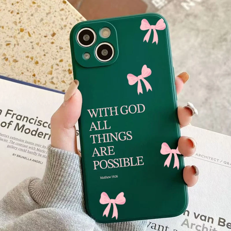 

Pink Girly Bow Slogan Phone Case For Xiaomi Redmi Note 14 Pro Plus 5G 13 12 11S 11 Redmi 13 14C 12C Shockproof Soft Candy Cover
