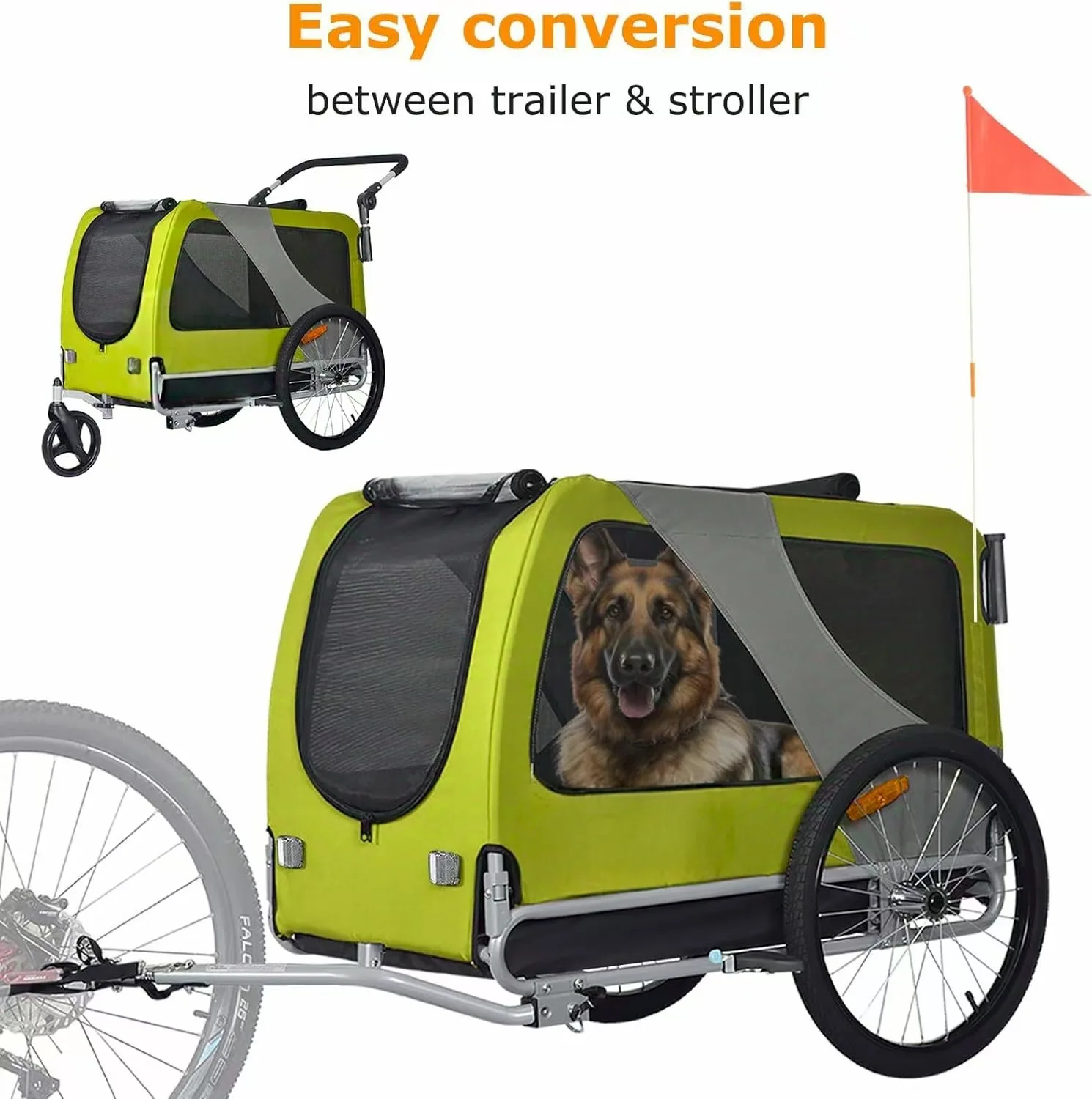 Remorque de tricycle pour animaux de compagnie