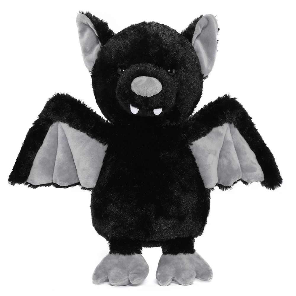 

Cuddly Night Flyer Black Bat Plush Toy - 14-Inch Soft Goth Stuffed Animal, An Unconventionally Sweet Gift for Halloween, Christm