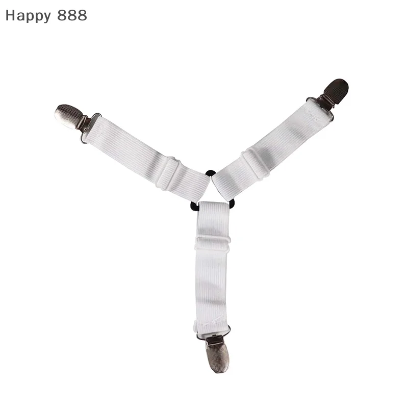 4-Pack Adjustable Bed Sheet Clips – Elastic Fasteners For Mattress Covers