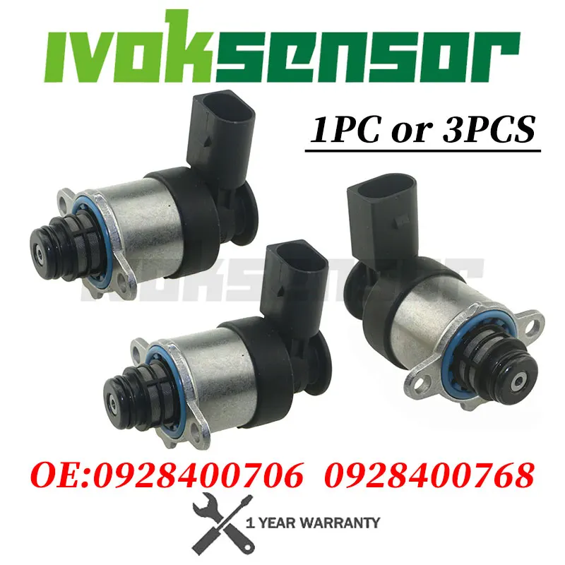 جودة عالية 1/3 قطعة 0928400706 0928400768 منظم ضغط الوقود SCV صمام 1462C00987 لـ A-udi A3 Q5 A6 V-W Golf Passat #1