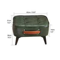1pc Minimalist Short Stool, Super Soft & Space Saving Short Sofa, Household Shoe Bench With Soft Seating, For Living Room Entry 5