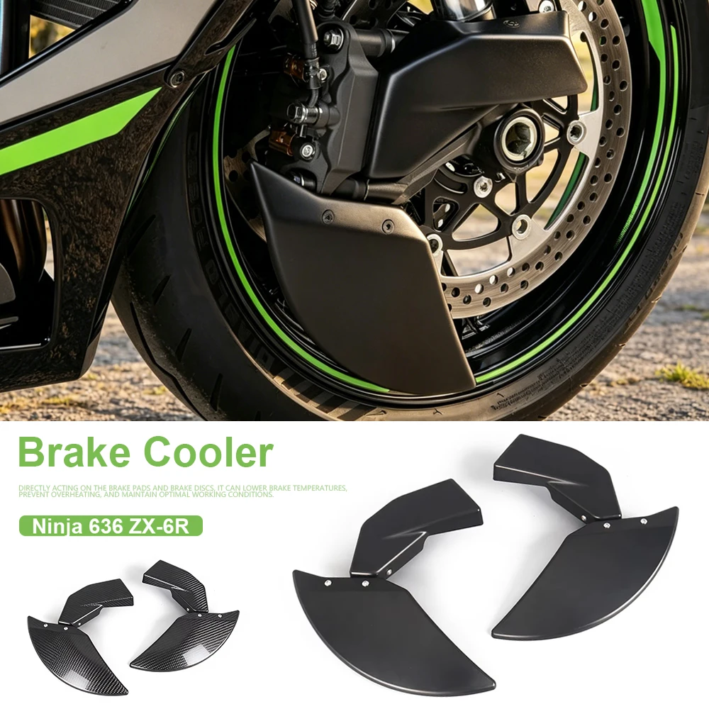 

ZX-6R 2024 2025 2026 Motorcycle New Front Disc Cooling Air Ducts Brake Caliper Cooler Kit For KAWASAKI NINJA 636 ZX6R ZX 6R 636